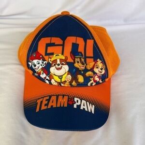 Paw Patrol Nick Jr Go! Hat Orange Blue KIDS Size Adjustable Baseball Cap